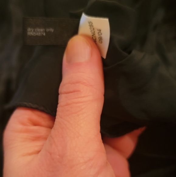 The Limited Black V-Neck Silk Tank w Sheer Trim M - Picture 5 of 5